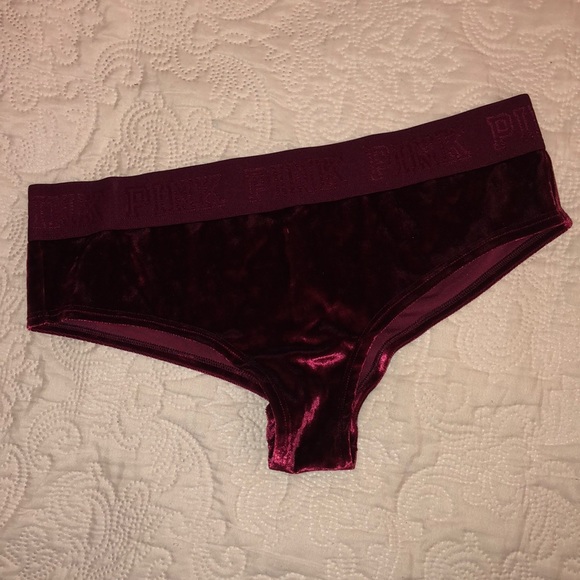 PINK Victoria's Secret Other - Victoria’s Secret PINK Maroon Velvet Panties